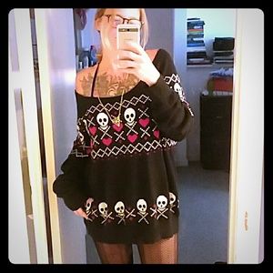 Torrid Heart & Skulls Sweater